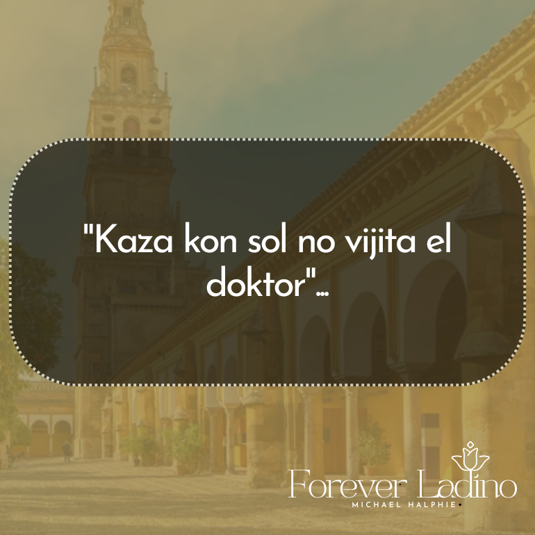 "Kaza kon sol no vijita el doktor"...